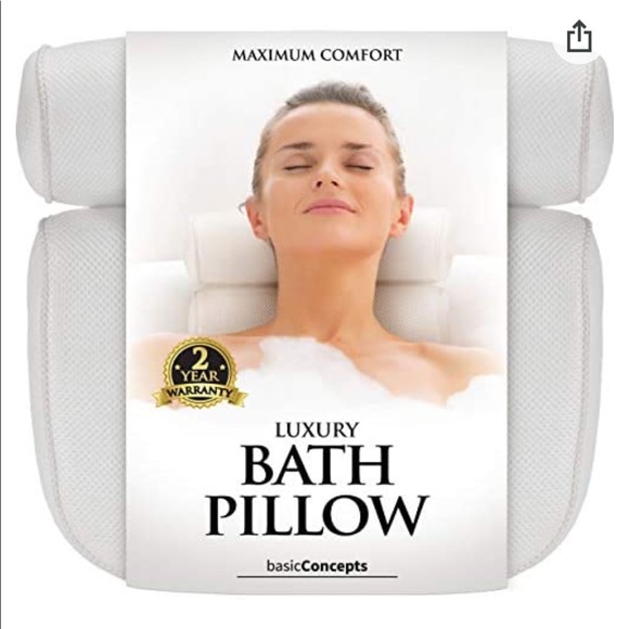 Luxury Bath Pillow - Back & Neck Support - Picture 1 of 4